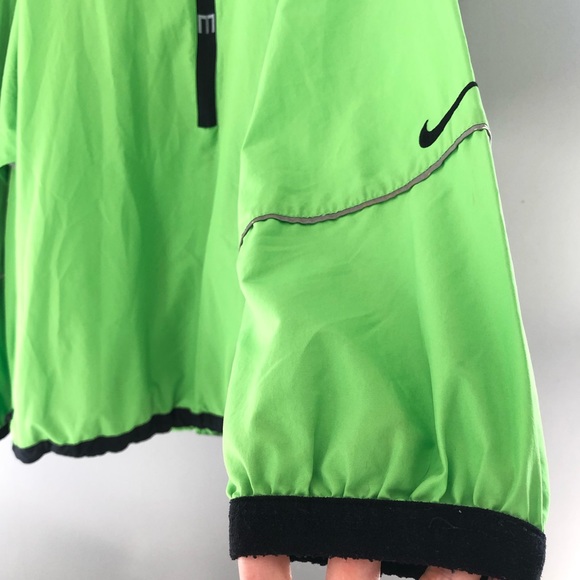 NIKE Men’s Lime Green Swoosh Logo Windbreaker XL - Picture 6 of 8